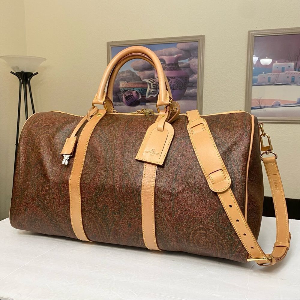 ETRO Pvc Leather Travel Bag 52cm 🧳